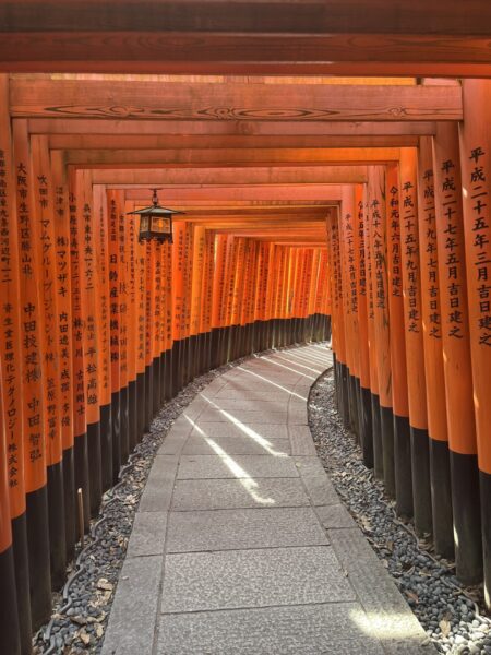 Fushimi Inari Shrine corridor of torii gates