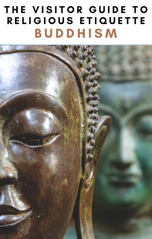 Buddhism religious etiquette cover pin