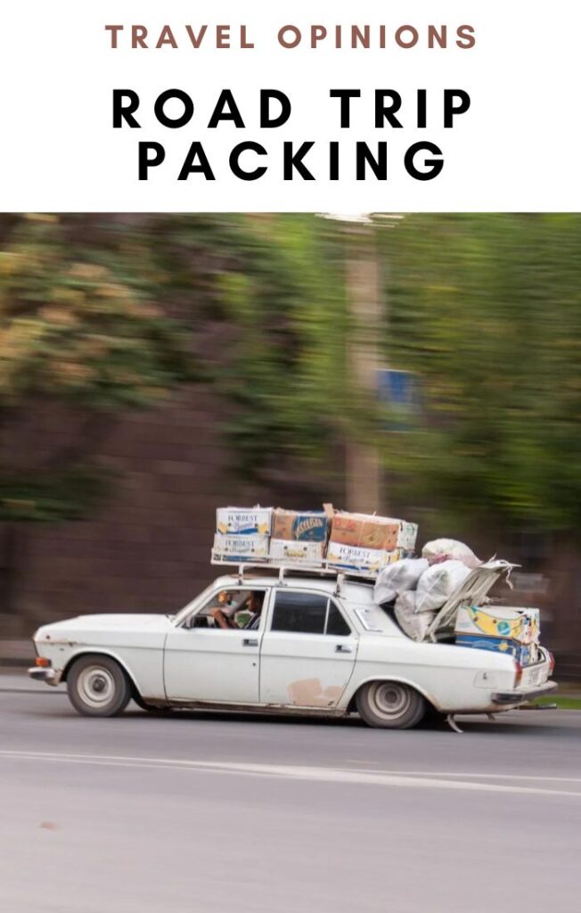Road trip packing cover pin