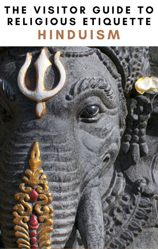Hinduism religious etiquette cover pin
